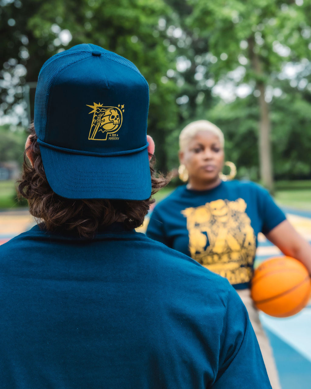 Y'ALL STARS DEAD DUNK MESH SNAPBACK