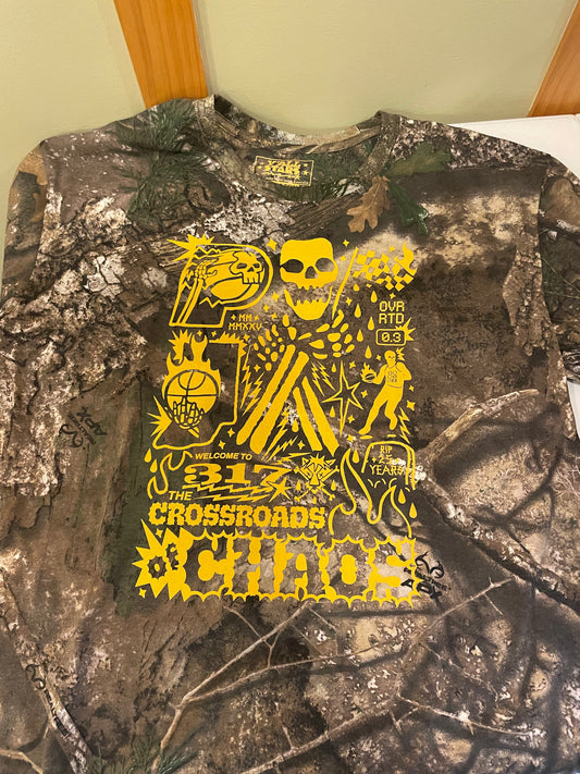 CAMO CROSSROADS OF CHAOS TEE SIZE L